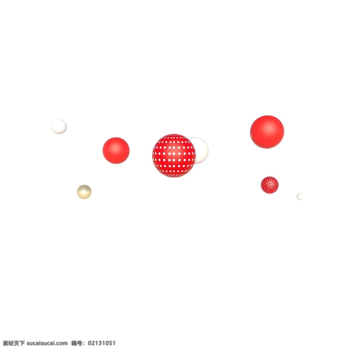 c4d 立体 波 点 漂浮 球 波点 漂浮球 红色 红白点 电商 海报 首页 装饰 活动 促销 3d球