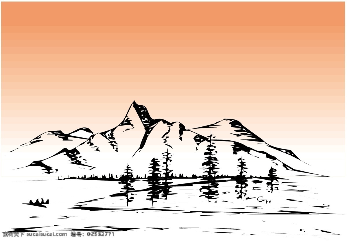 石头 悬崖 石头山 山峰 卡通山 自然 分层