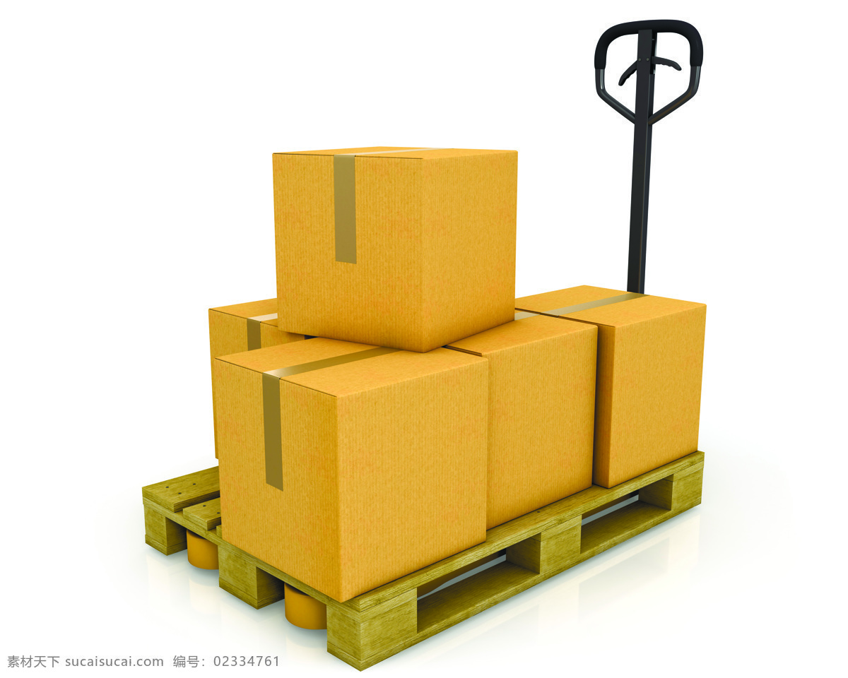 3d 货运 搬运车 纸箱 物流箱 物流 物流工具 货运工具 港口工具 3d设计