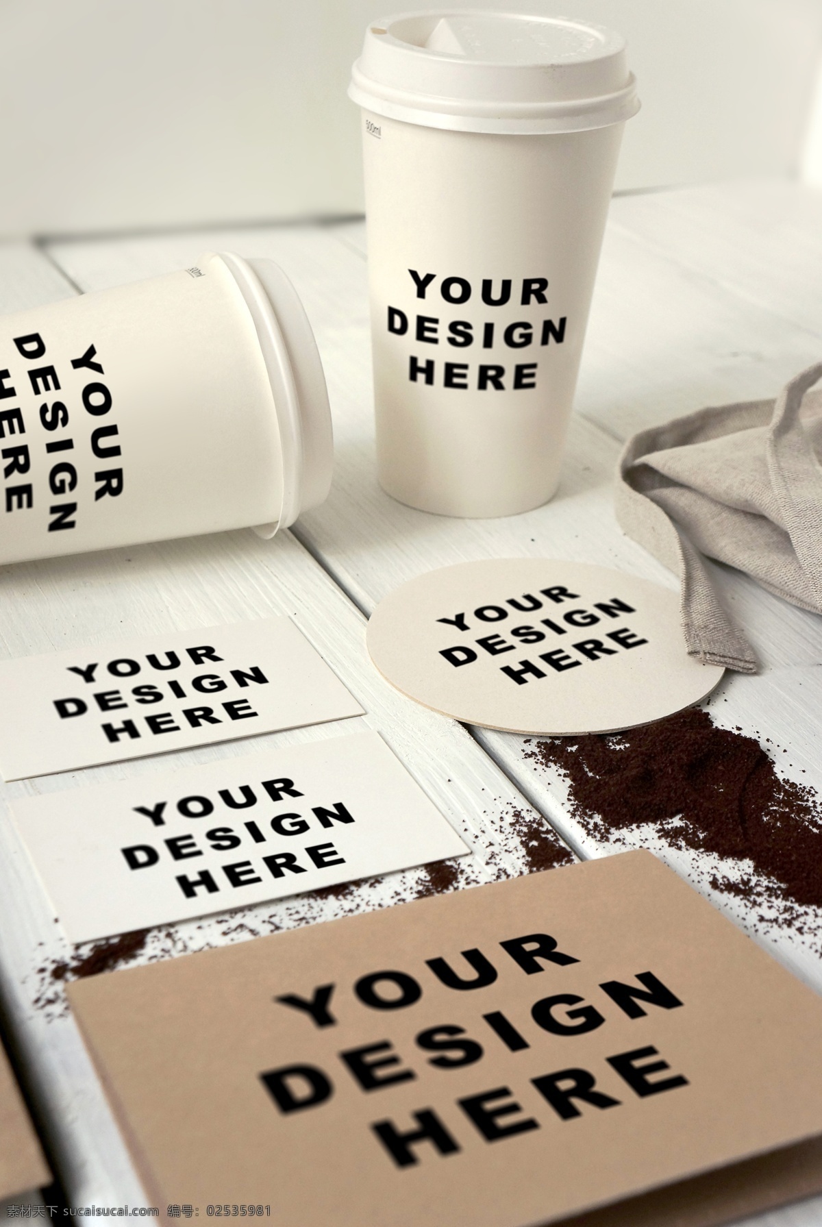 咖啡 品牌 形象 vi 样机 咖啡杯 纸杯 杯子 名片 卡片 样机模板 vi样机 企业 模板 品牌形象 企业形象vi 咖啡品牌