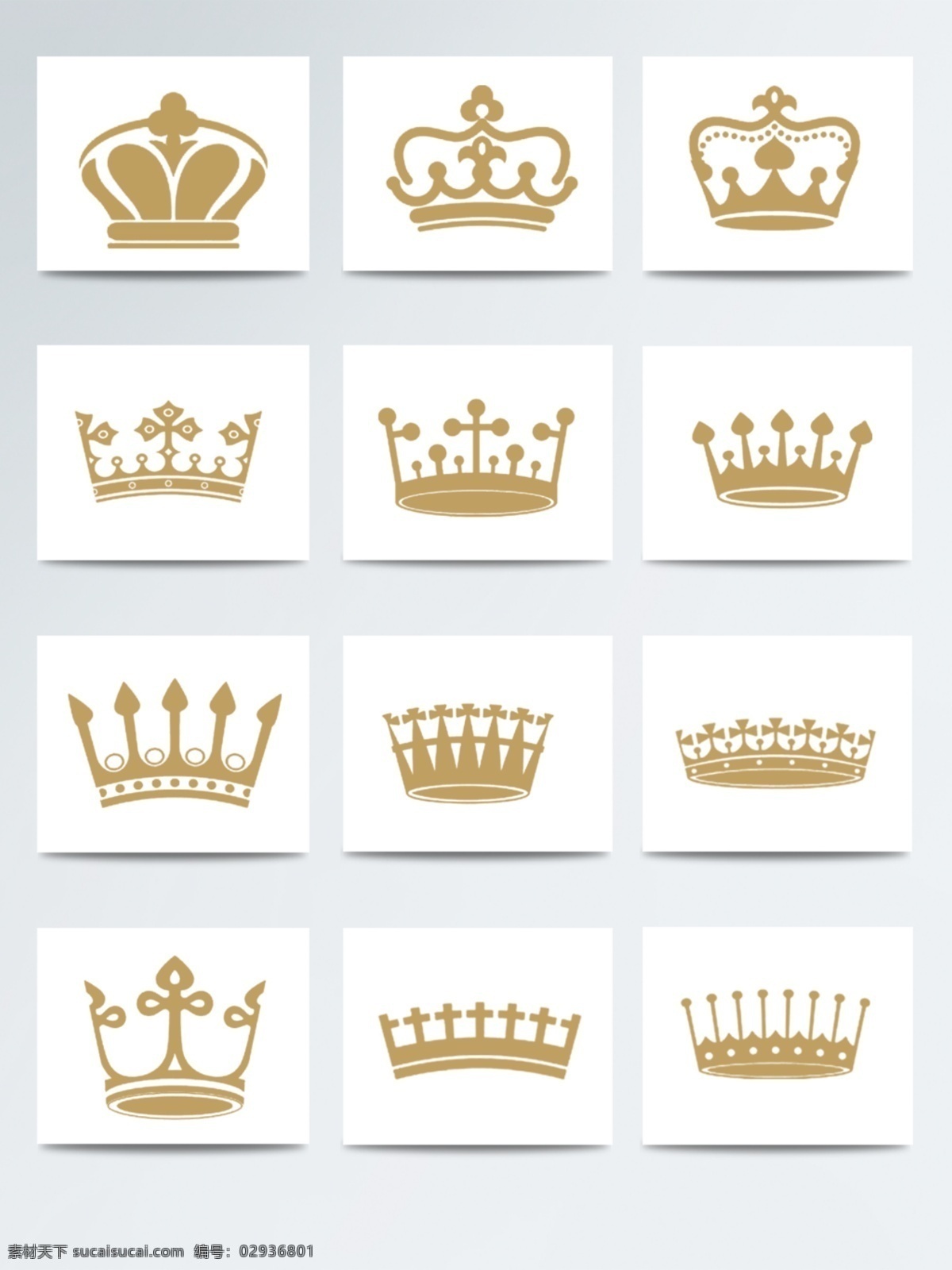 创意皇冠素材 金色 皇冠 童话 国王 权利 国家 地位