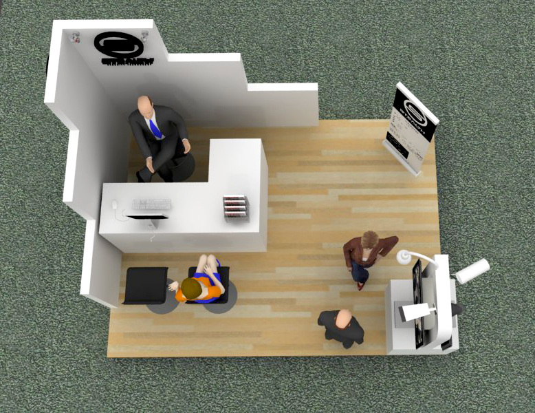 alt的设计 隐身 中央电视台 展台 展览 3d模型素材 建筑模型