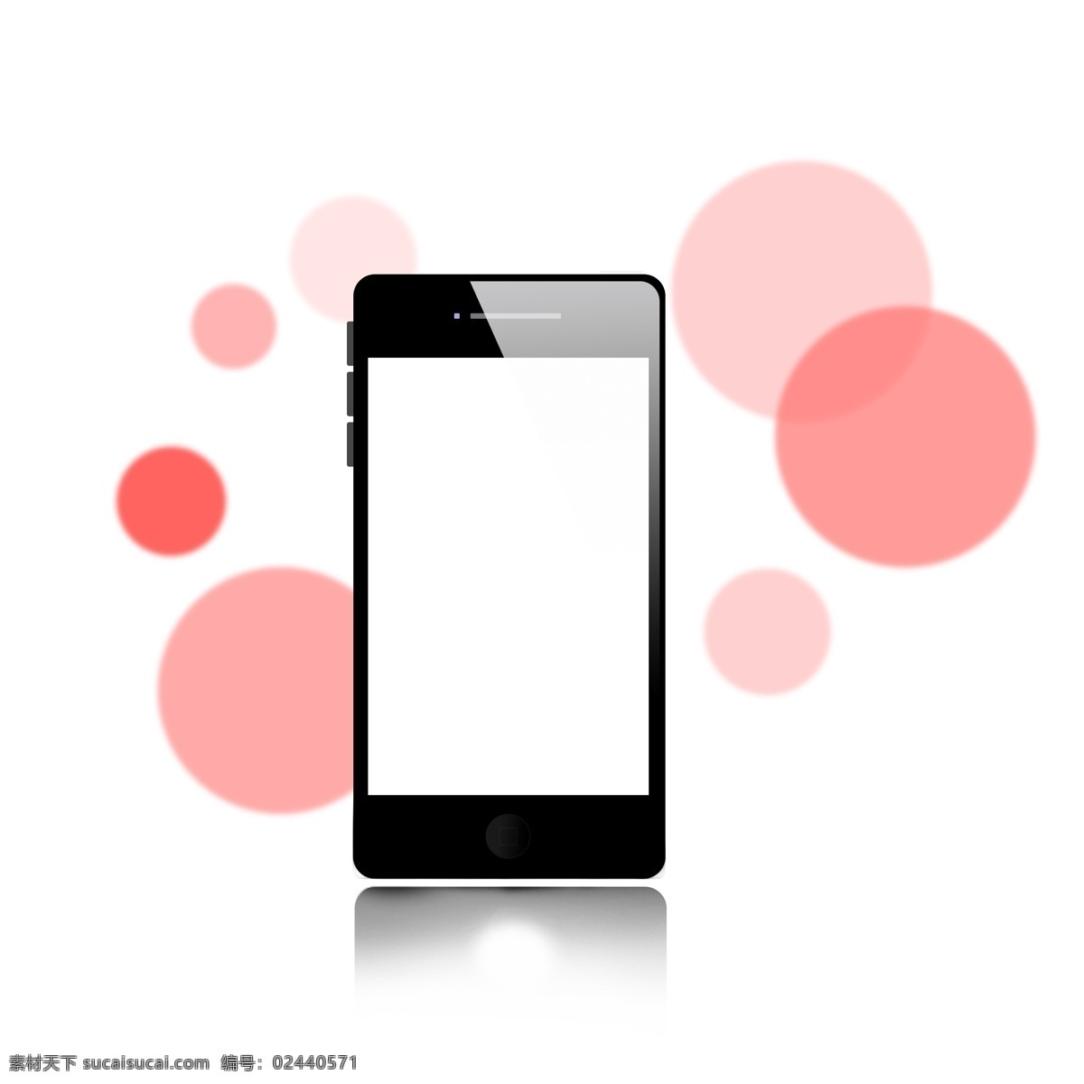 黑色 手机 气泡 装饰 黑色手机 样机 红色气泡 泡泡 苹果手机