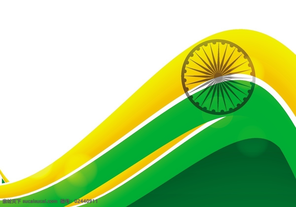 印度 国旗 白底 三 色 骄傲 独立日 圆 身份 爱国主义 文化 民族 波 一月 三色