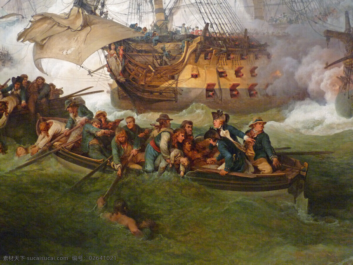 海战 风景 绘画书法 历史 神话 文化艺术 希腊 油画 战设计素材 海战模板下载 著名