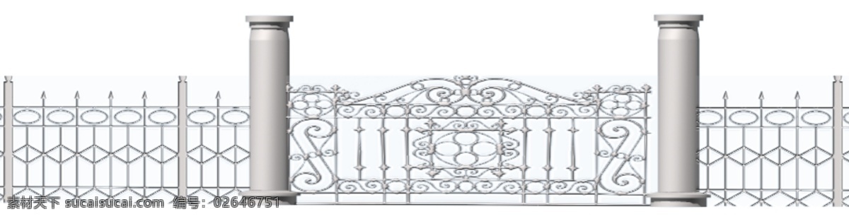 拦 杆 小品 栏杆 配景素材 景观小品 园林 建筑装饰 设计素材 3d模型素材 室内场景模型