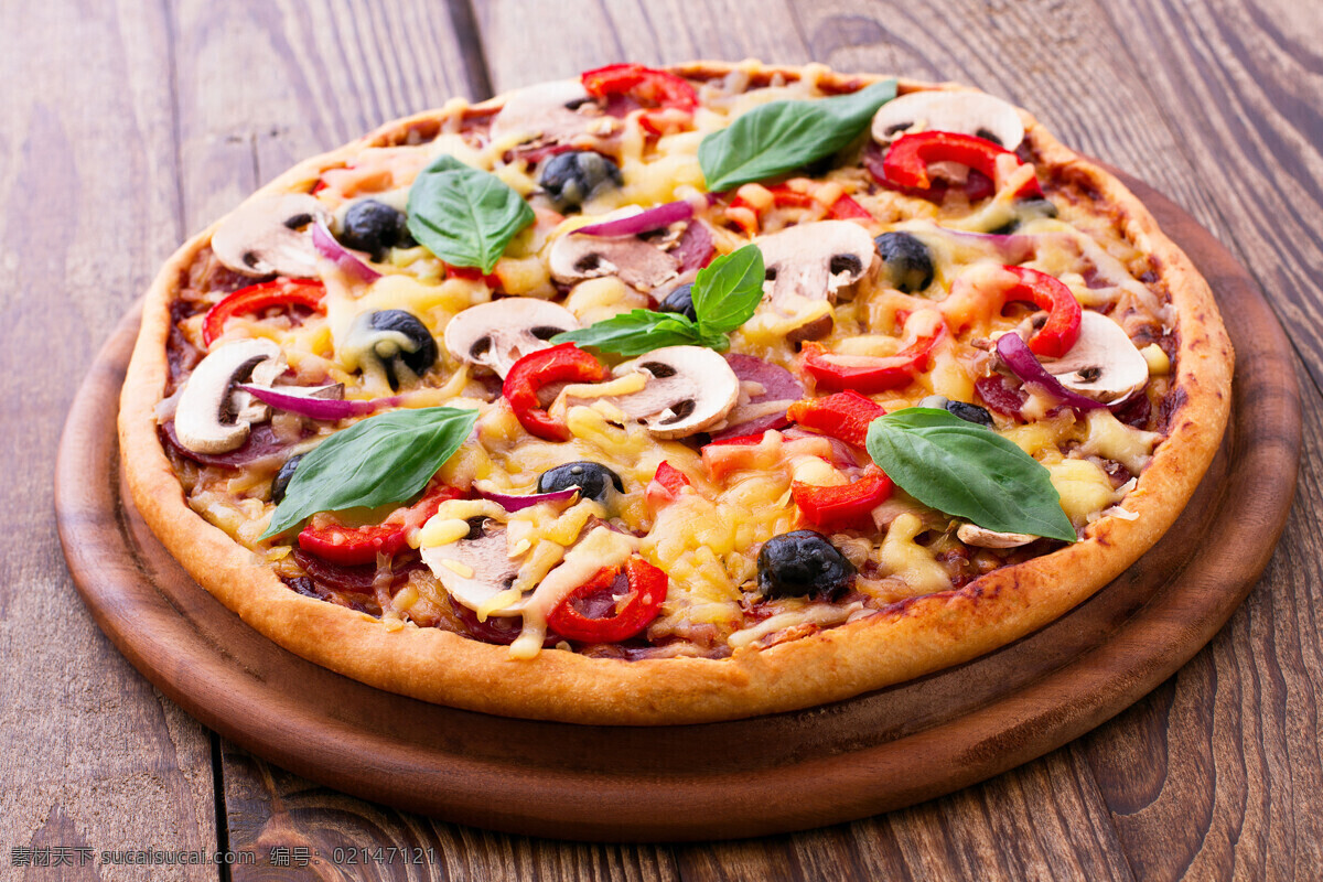 比萨 pizza 海鲜披萨 水果披萨 蔬菜披萨 榴莲披萨 美食 美味 餐饮美食 西餐美食