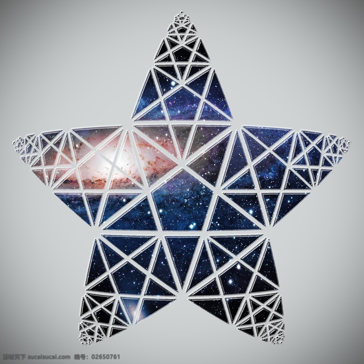 五角星 星空 碎片 星座 商用 玻璃窗 几何构图