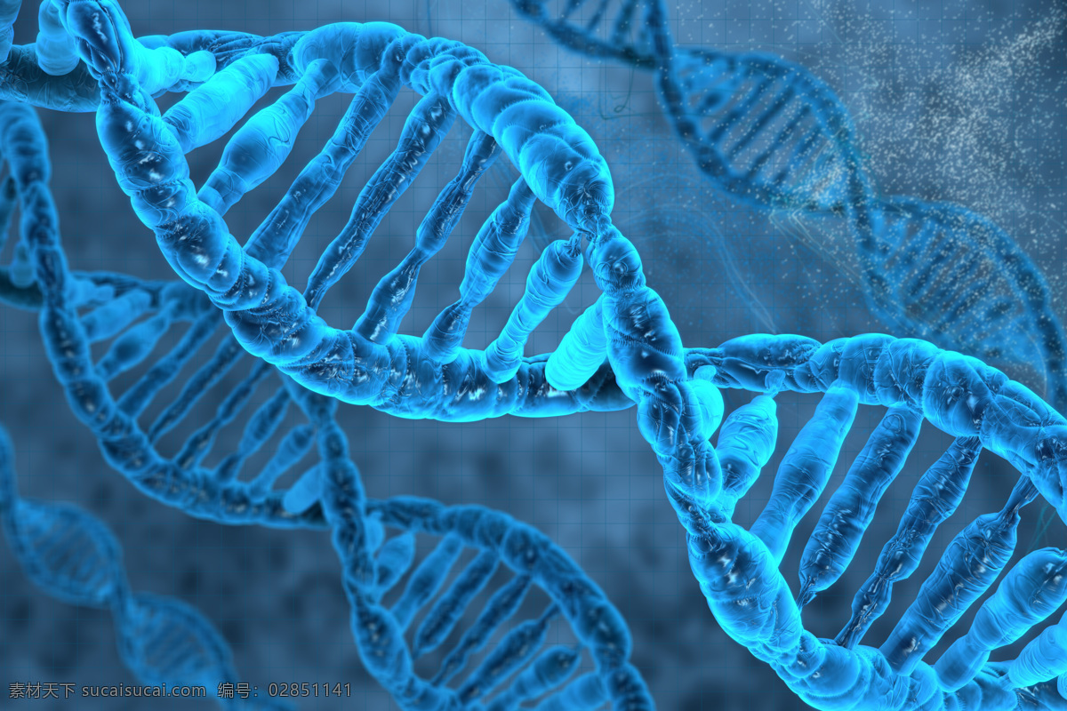 显微镜 下 色 dna 链 蓝色背景 dan链 生物科技 其他生物 生物世界 青色 天蓝色