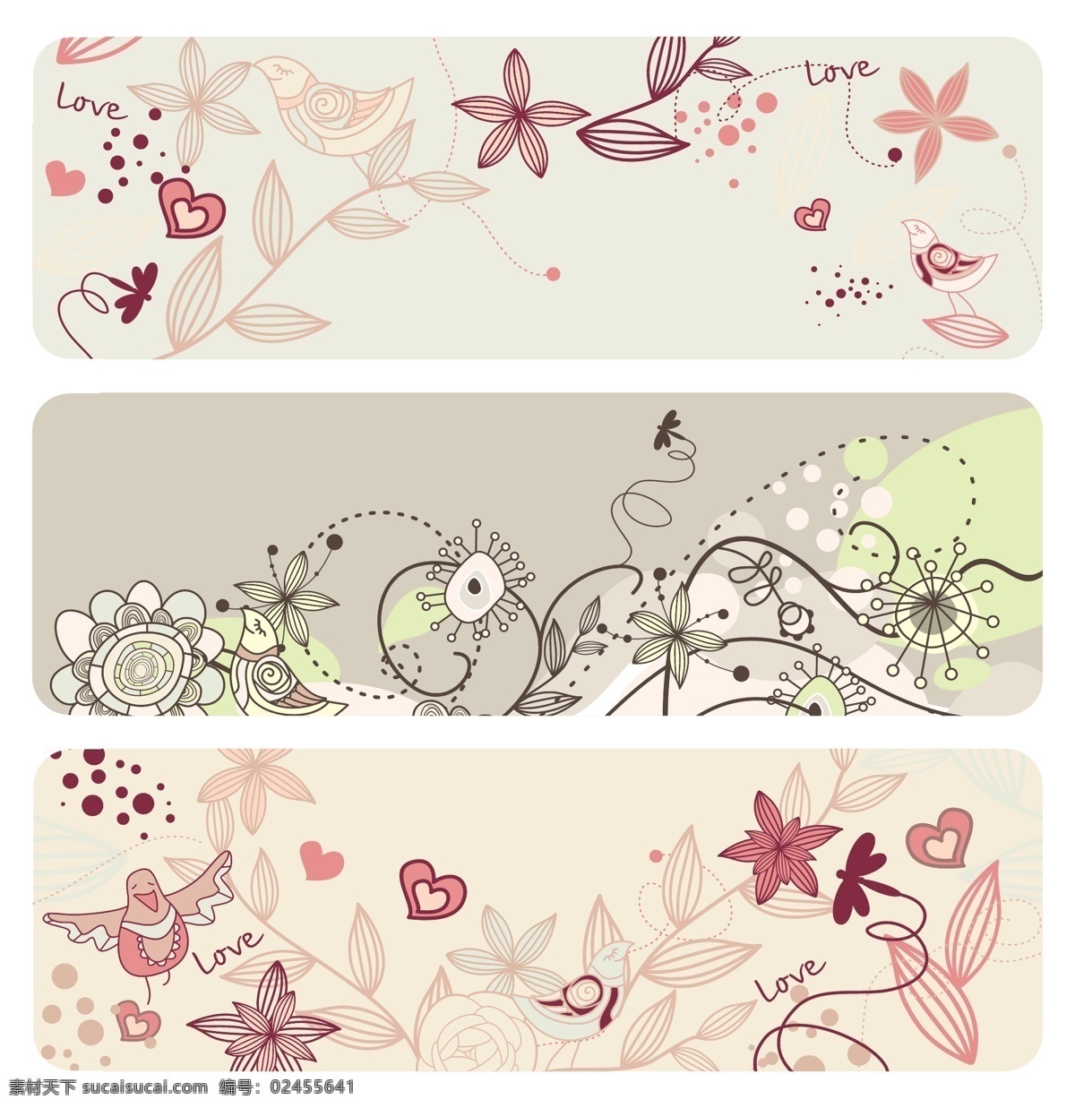 时尚 可爱 小鸟 花朵 白色