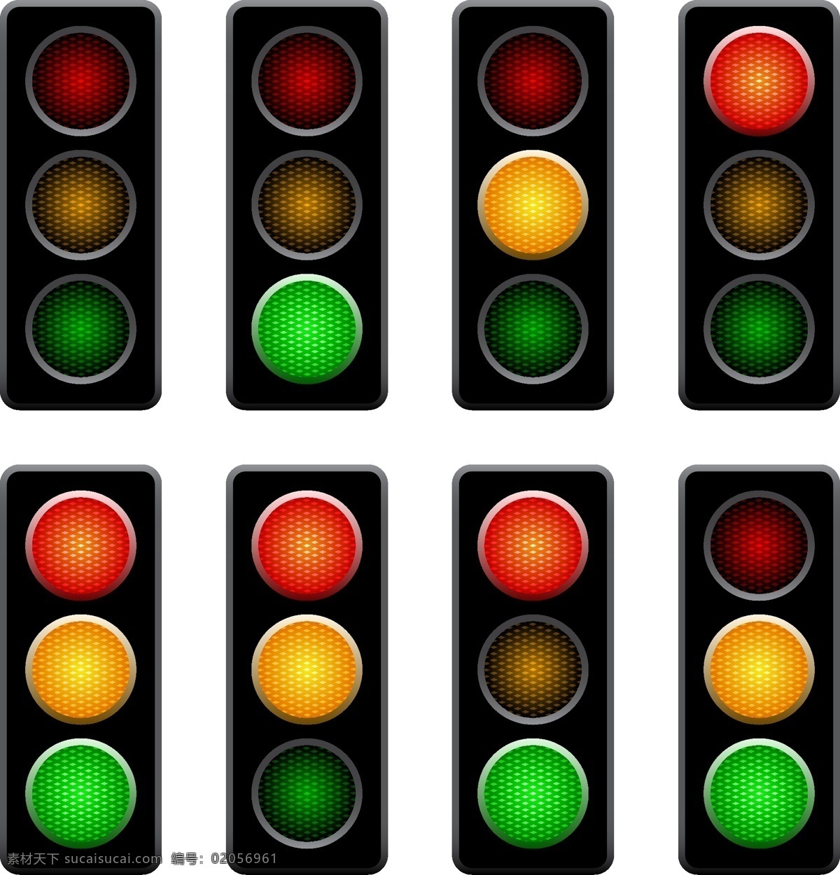 世界 交通安全 日 交通信号灯 交通灯 矢量 红绿灯 矢量素材 交通安全素材 交通设施 信号灯 红灯 绿灯 黄灯