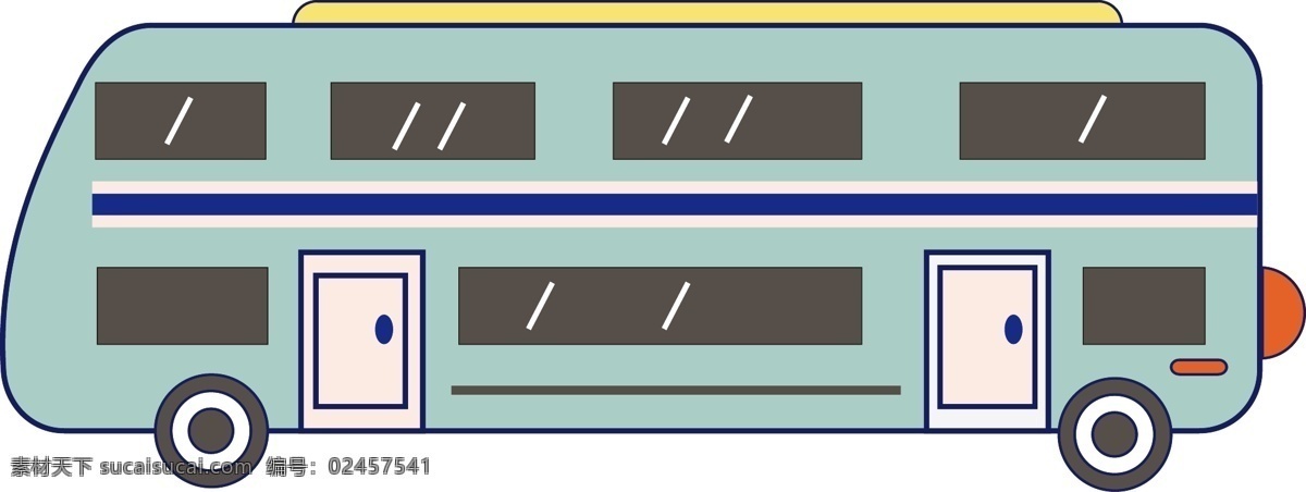 卡通 旅游车 矢量图 卡通旅游车 双层旅游车 大巴车 公交车 旅游观光车 车 汽车 旅行 春游 卡通风格