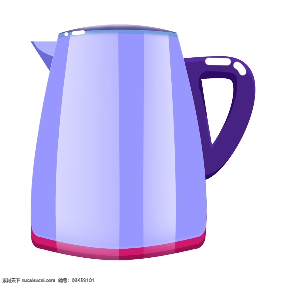 紫色 电器 热 水壶 热水壶 家电