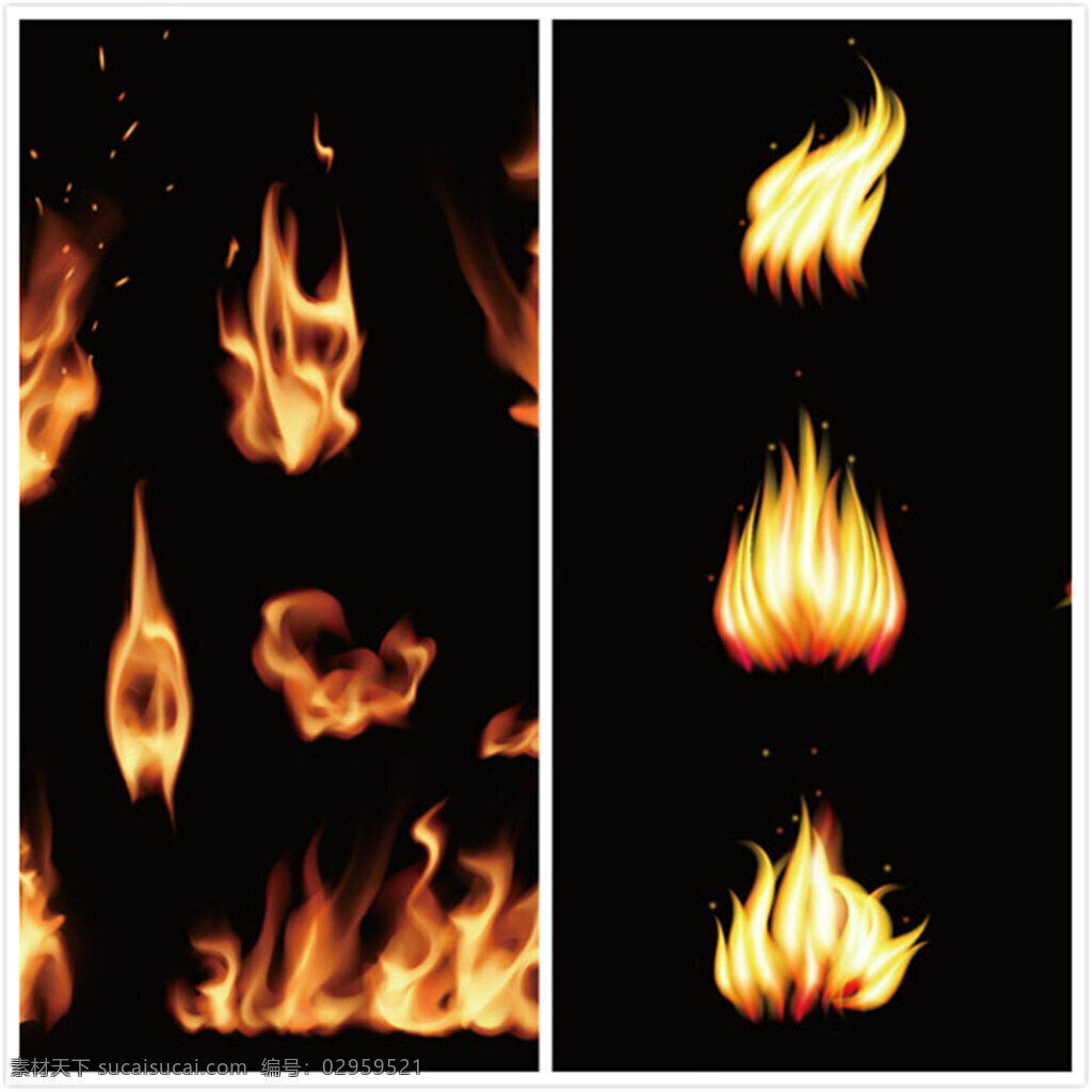 燃烧的火矢量 标识标志图标 黑色 火 火炬 火苗 燃烧 矢量 矢量素材 燃烧的火炬 fire