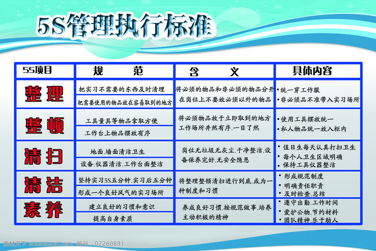 版面免费下载 5s 管理 执行 版面设计