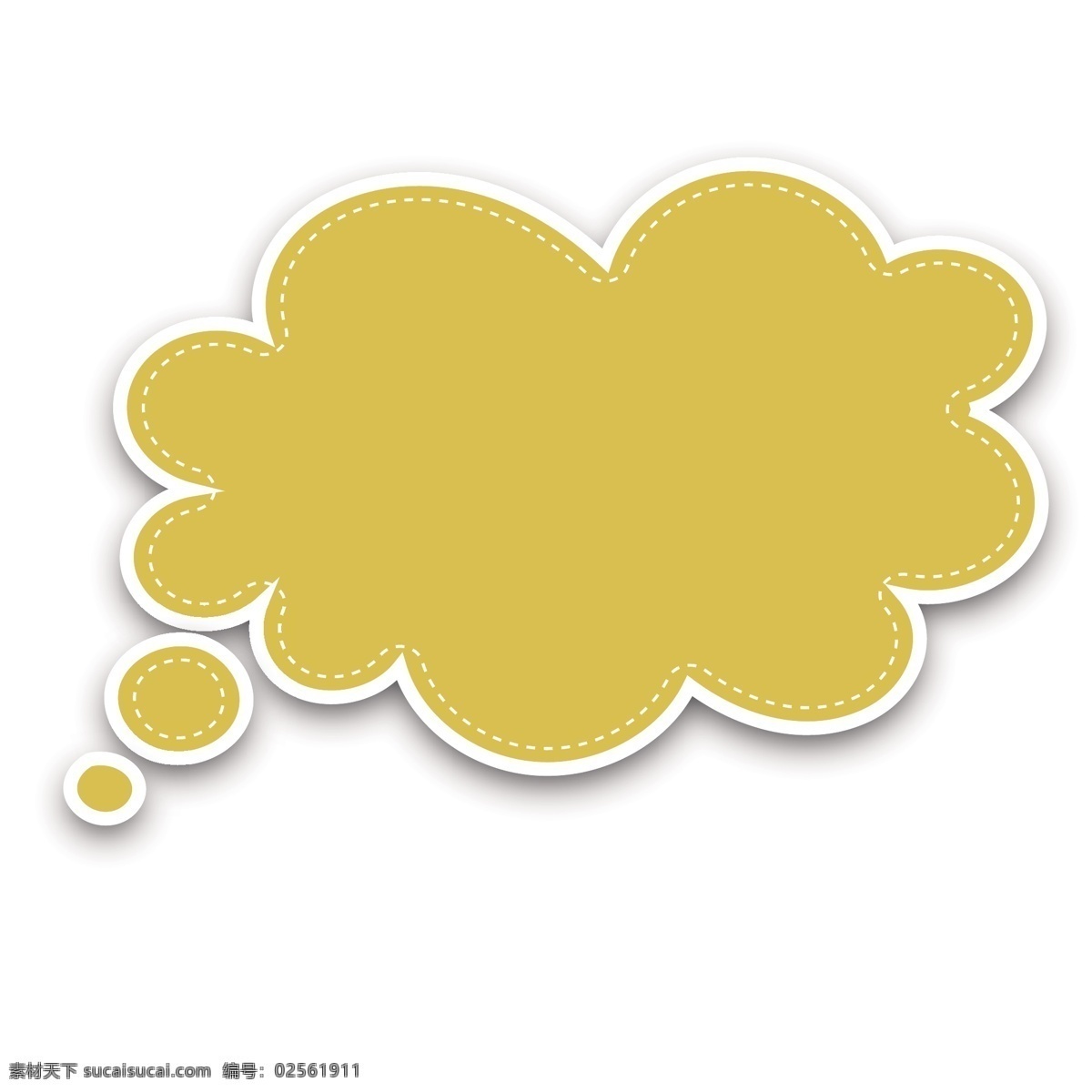 矢量图 黄色 云朵 气泡 对话框 气泡对话框 会话 聊天 文本框 手绘对话框 可爱对话框