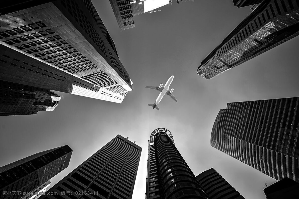 建筑城市图片 城市 建筑 飞机 天空 高楼 上海 背景 黑白城市 背景纹理 自然景观 建筑园林