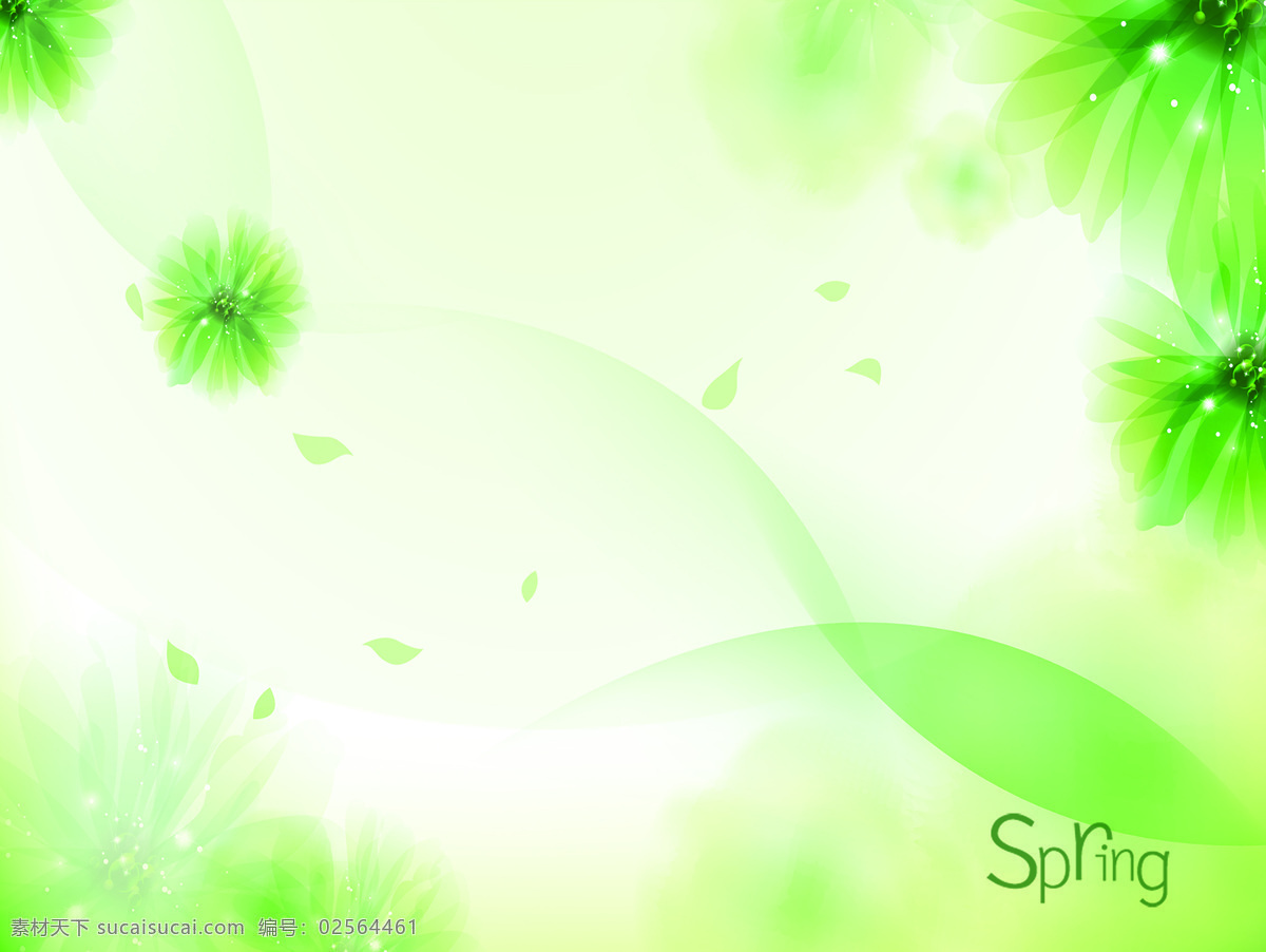 春 绿色 清新 主题 背景 绿色清新主题 背景图 花朵