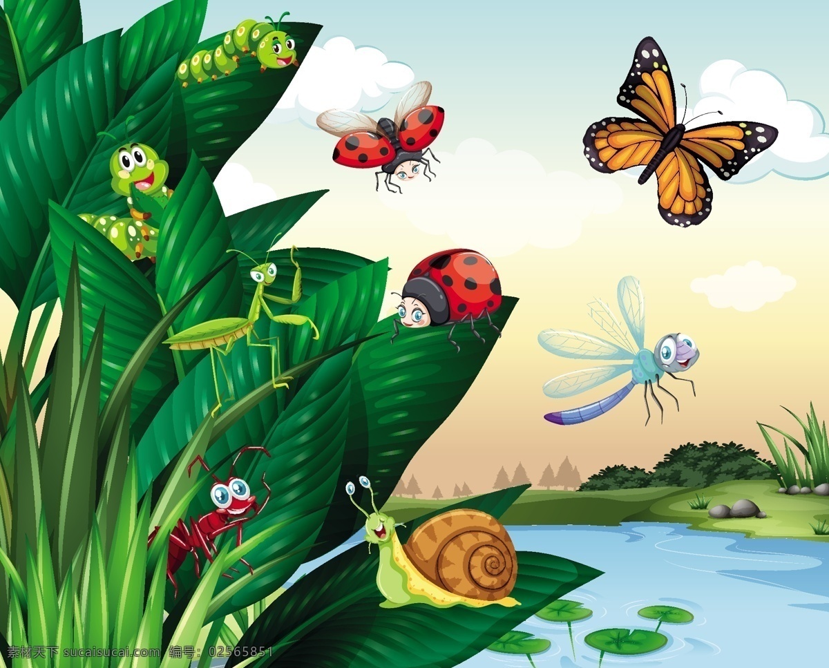 卡通昆虫图片 卡通昆虫 昆虫 昆虫世界 昆虫背景 昆虫底图 昆虫表演 昆虫展板 昆虫宣传画 可爱卡通动物 可爱动物 童话世界 昆虫王国 卡通昆虫配图 儿童绘本 卡通动物生物 生物世界