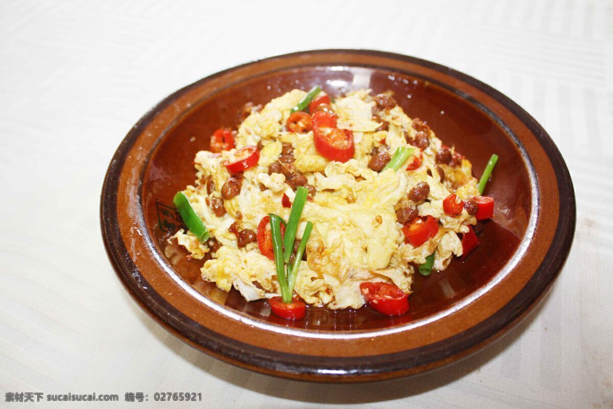 腊八豆炒鸡蛋 特色湘菜 菜品高清图片 传统美食 餐饮美食