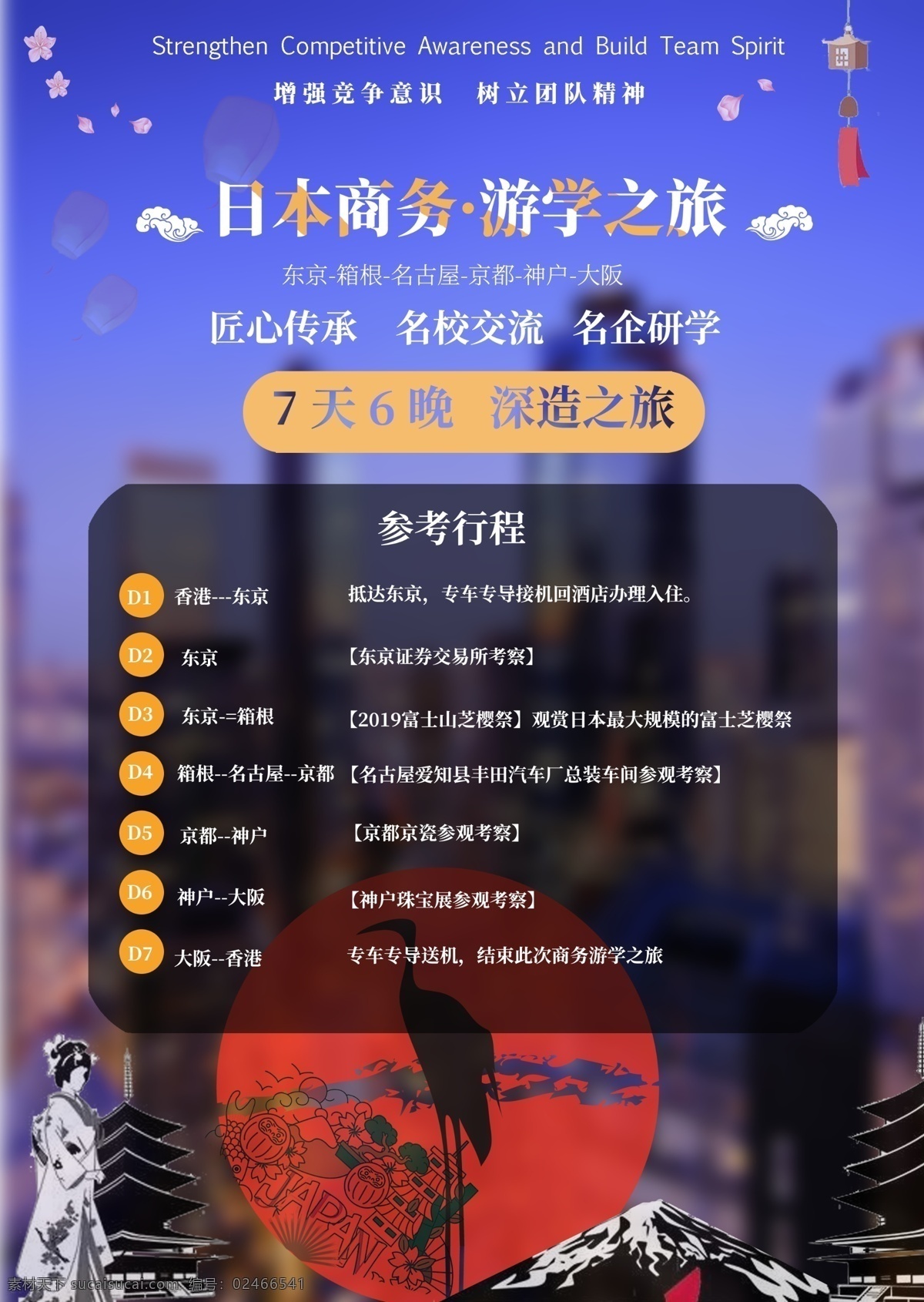 日本 商务旅行 定制 商务 旅游 游学 东京