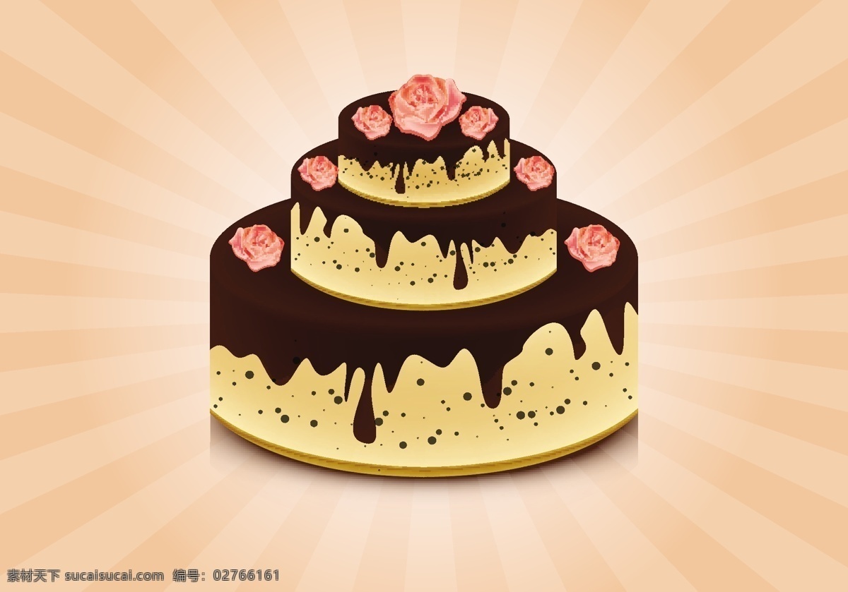 玫瑰 矢量 背景 蛋糕 生日 烘烤 沙漠 乐趣 巧克力 奶油 蛋糕玫瑰 大蛋糕 蛋糕糖霜 生日蛋糕 婚礼蛋糕
