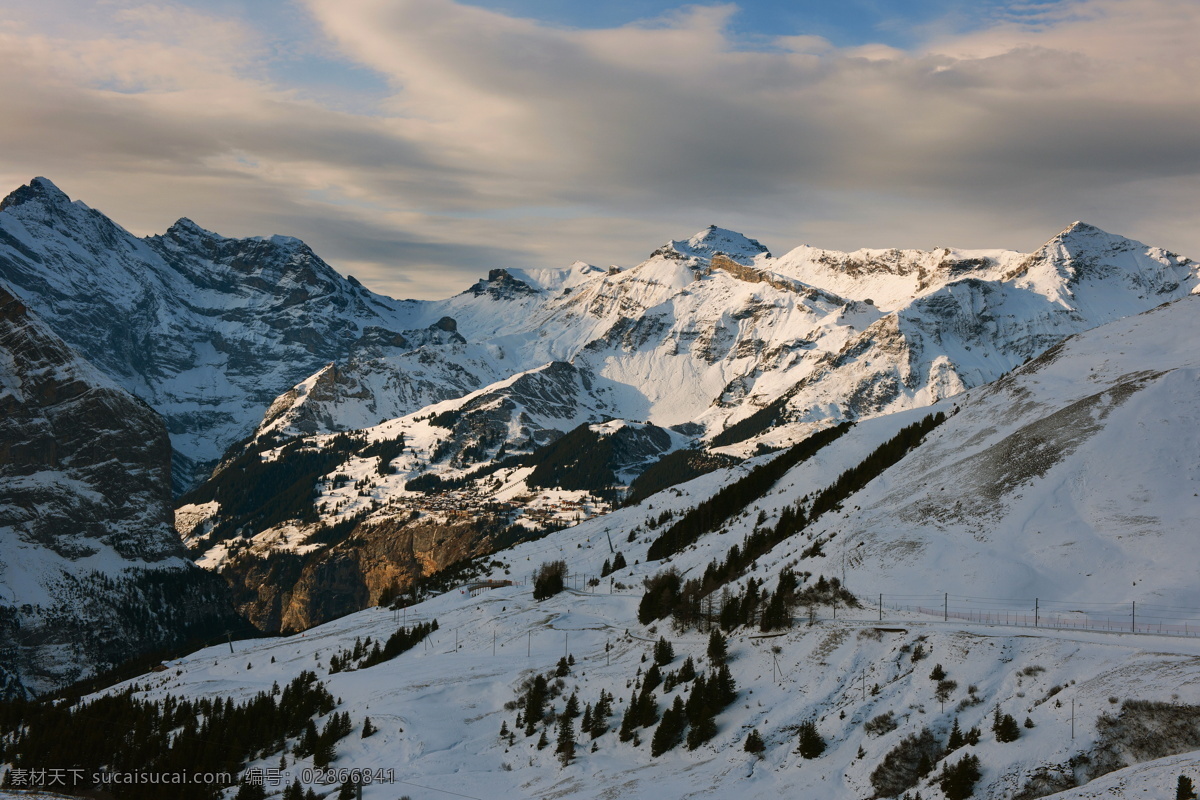 瑞士 少女 峰 风景