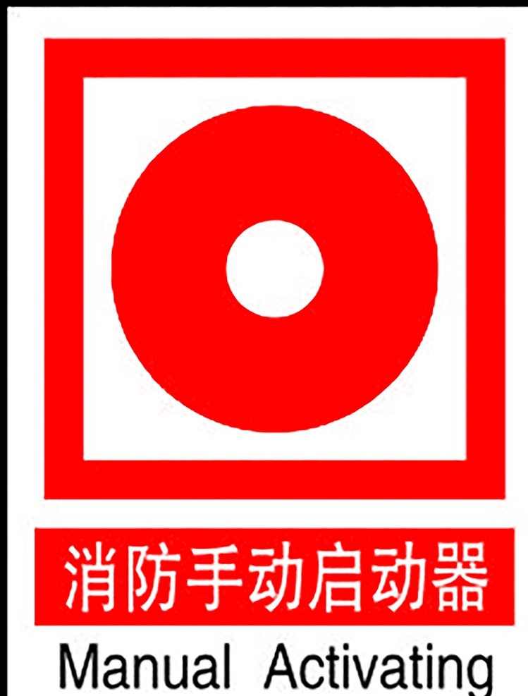 消防 手动 启动器 安全标识 安全 标识 指示牌 标志 安全标志展板 标志图标 公共标识标志