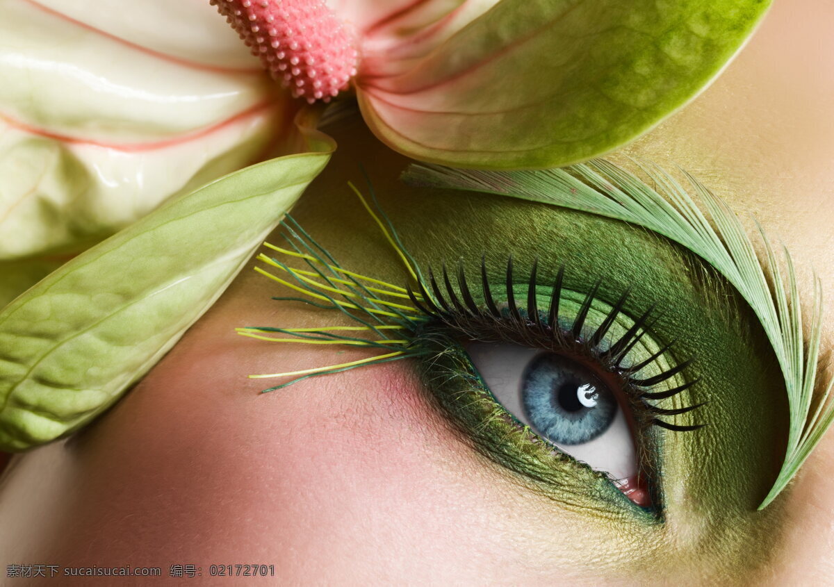 绿色 漂亮 眼 妆 高清 眼妆 彩妆 时尚眼妆 漂亮眼妆 眼睛