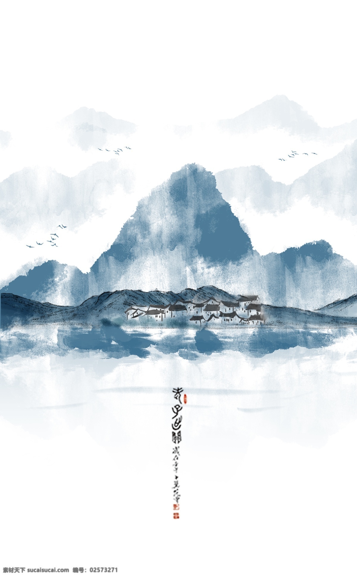 水彩风 插画 好看 精品 家居 卧室 走廊 装饰画