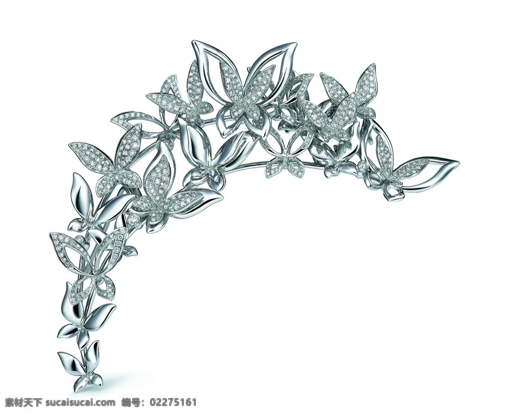 蝴蝶胸针 白金胸针 钻石胸针 时尚 款式 珠宝首饰 生活百科 生活素材