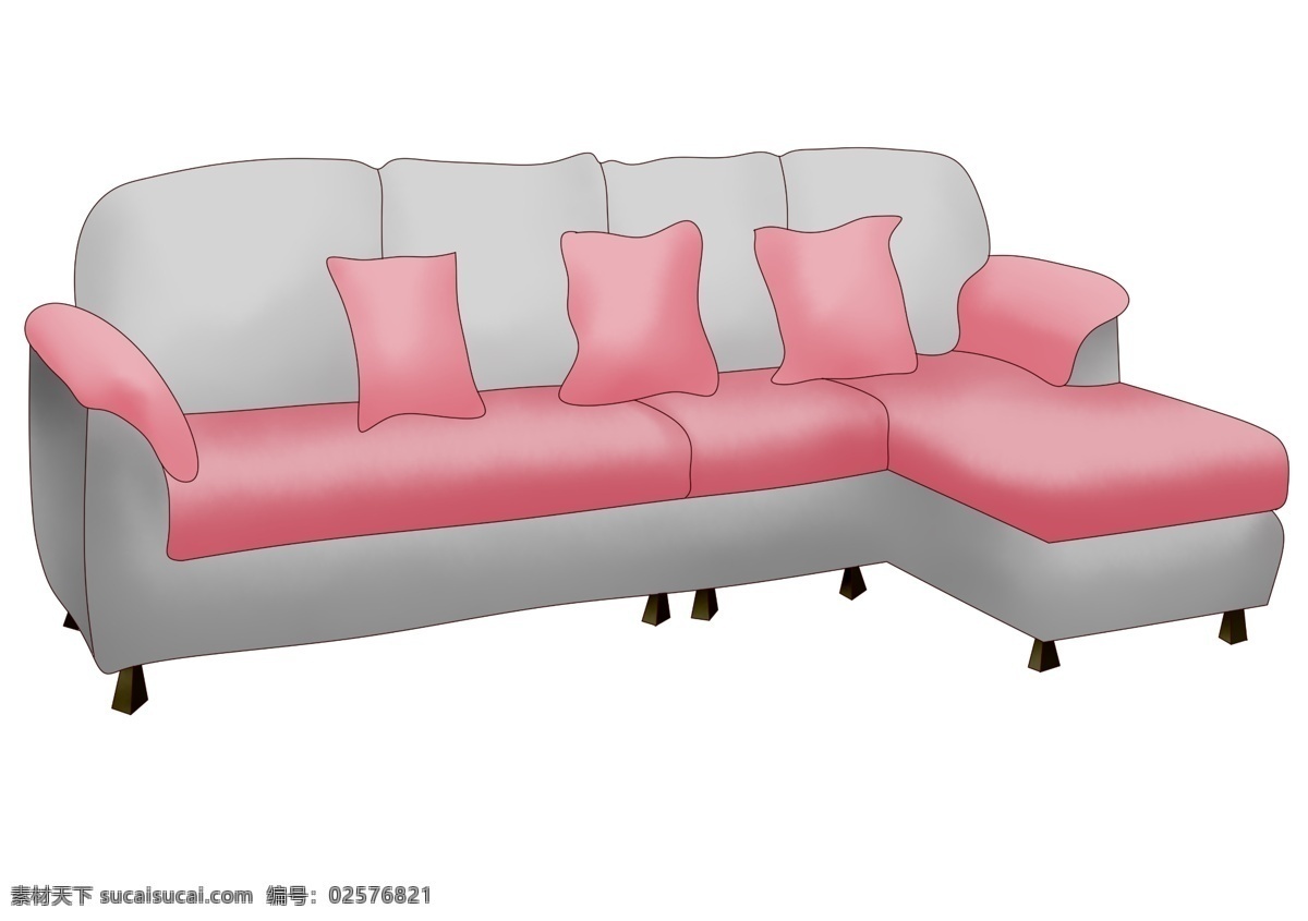 灰色 单人 沙发 插画 沙发灰色 沙发插图 红色沙发 红色单人沙发 灰色椅子 小沙发 家具 椅子