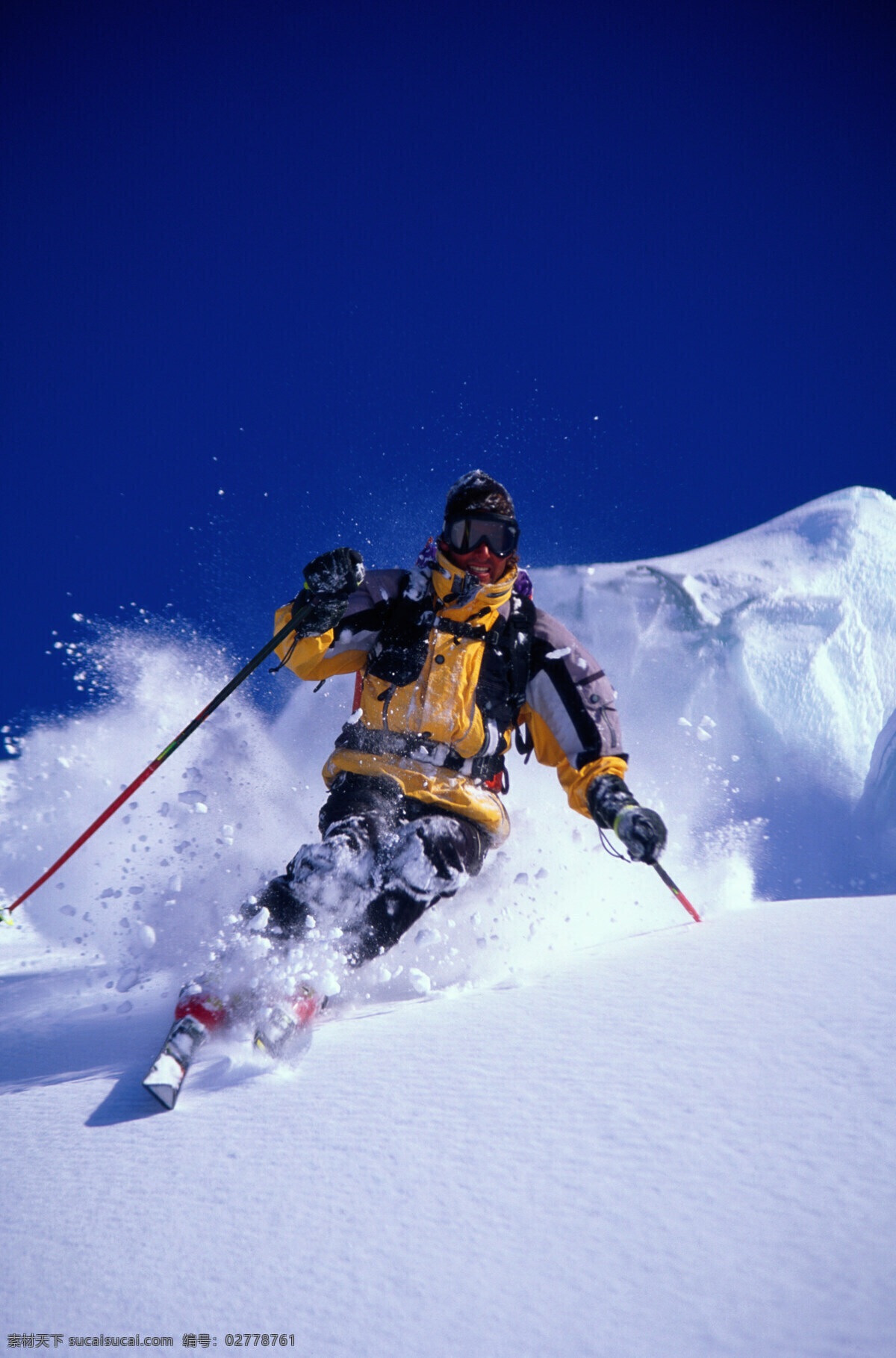 滑雪 雪山 激情 体育赛事 高山 各色人物 文化艺术 体育运动