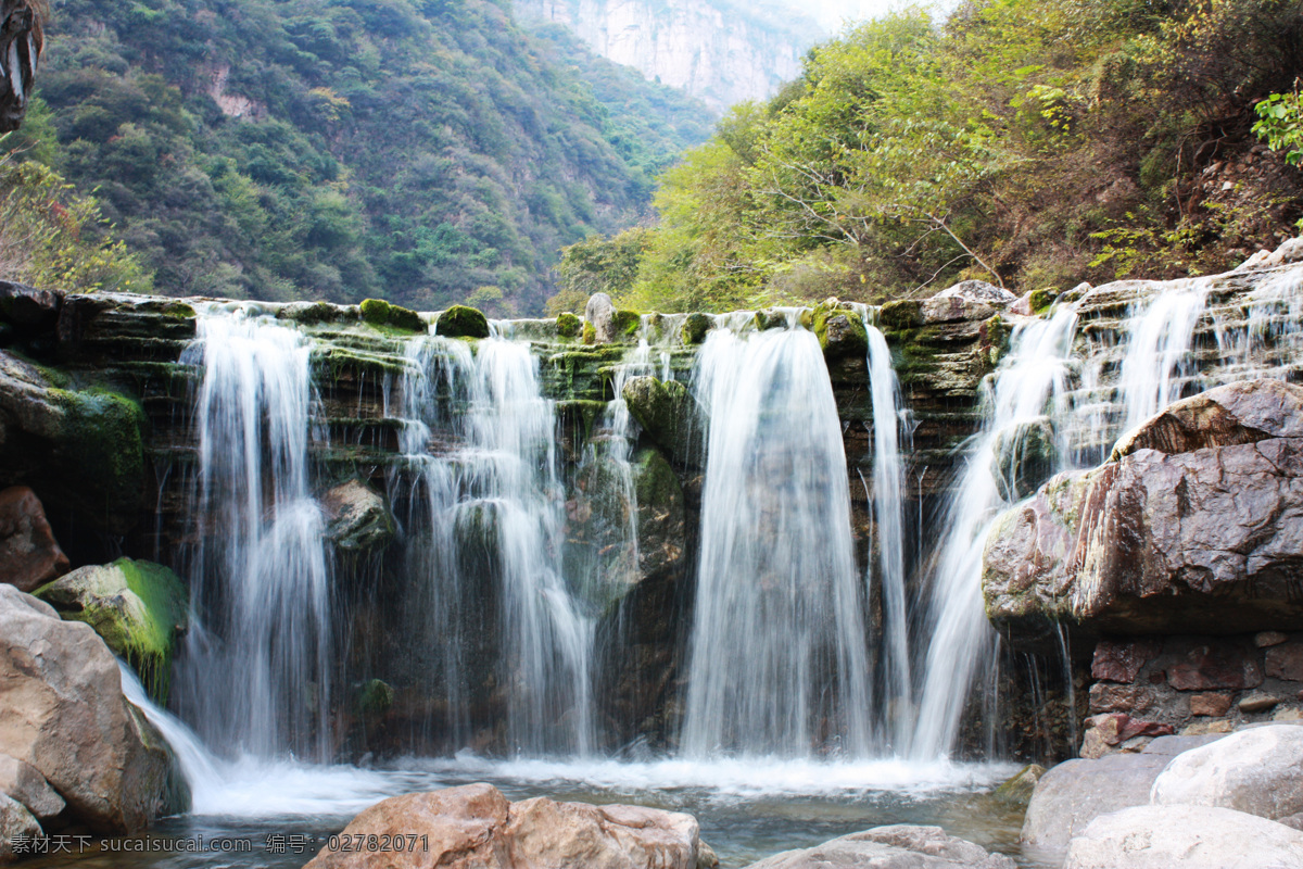 瀑布 八里沟瀑布 山间瀑布 山水瀑布 山水 旅游摄影 自然风景 自然景观 山水风景