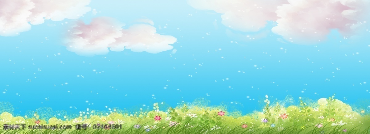 蓝色 天空 白云 免 抠 图 绿色的草地 漂亮的花朵 绿色植物 绿色生态 蓝天白云 绿色植被 免抠图