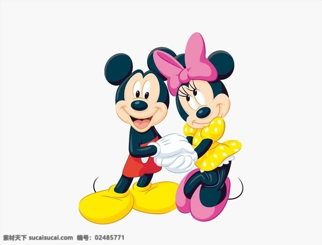 矢量米奇米妮 米奇 迪士尼 米老鼠 可爱 老鼠 卡通人物 矢量素材