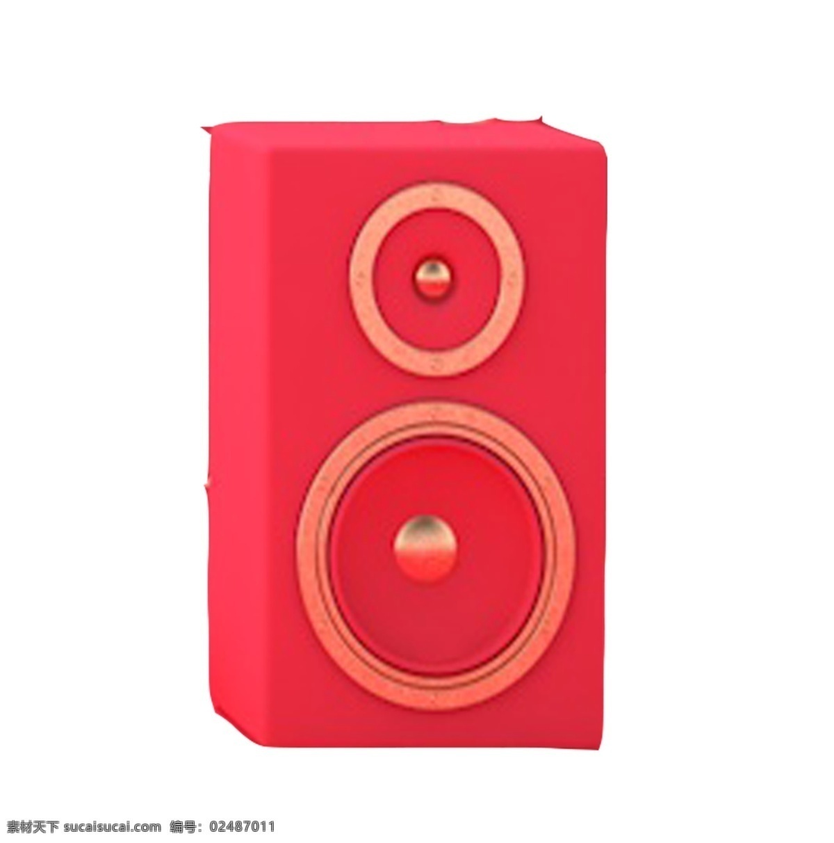 卡通 红色 音箱 卡通音箱 红色音箱 电商音箱 卡通插图 创意卡通下载 插图 png图下载