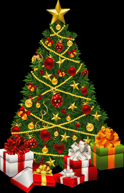 圣诞树 圣诞 铃铛 灯 灯泡 树 庆祝 节日 生物世界 树木树叶