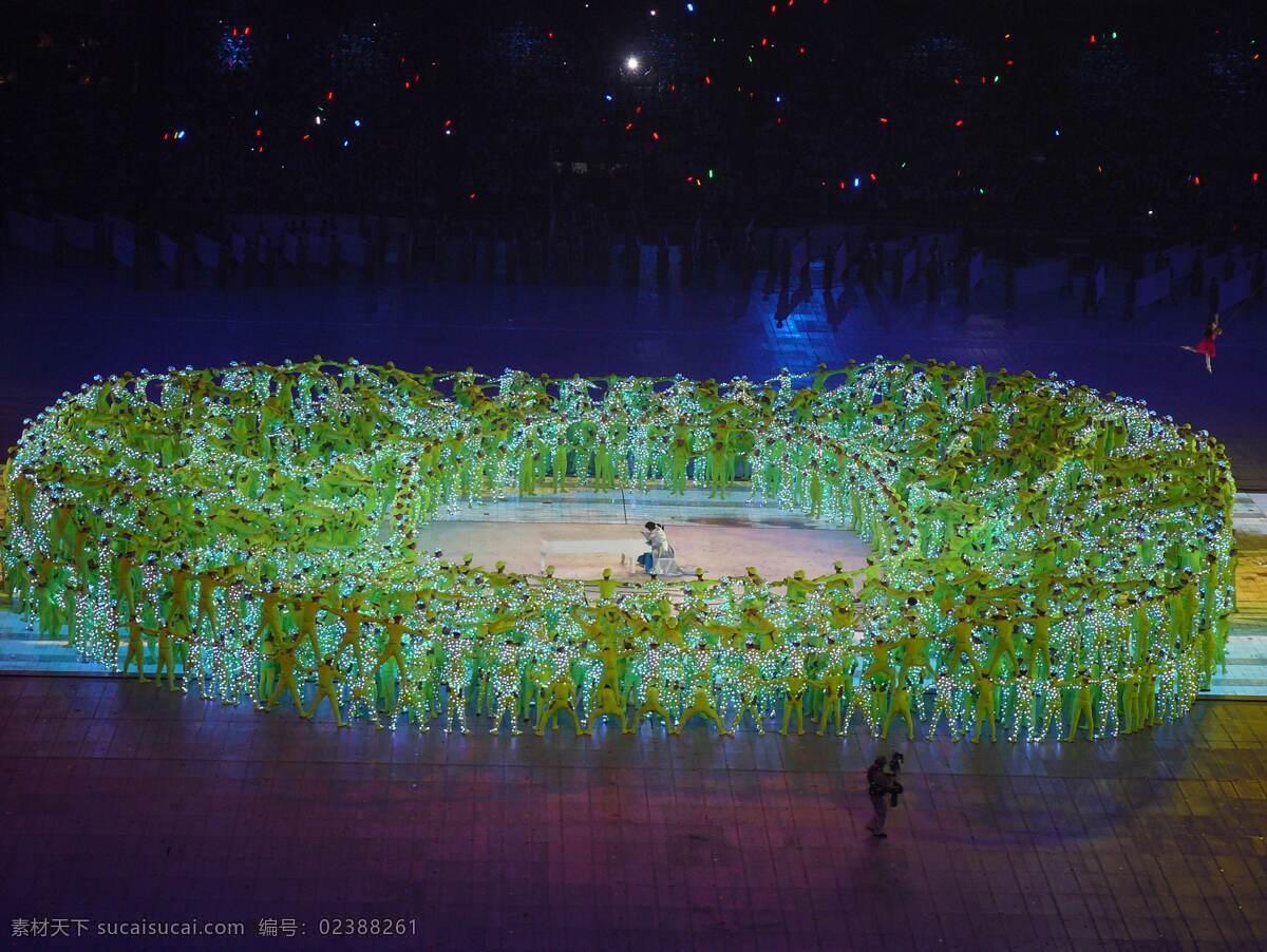 人体鸟巢 2008 北京 奥运会 开幕式 文艺表演 文化艺术 体育运动 摄影图库