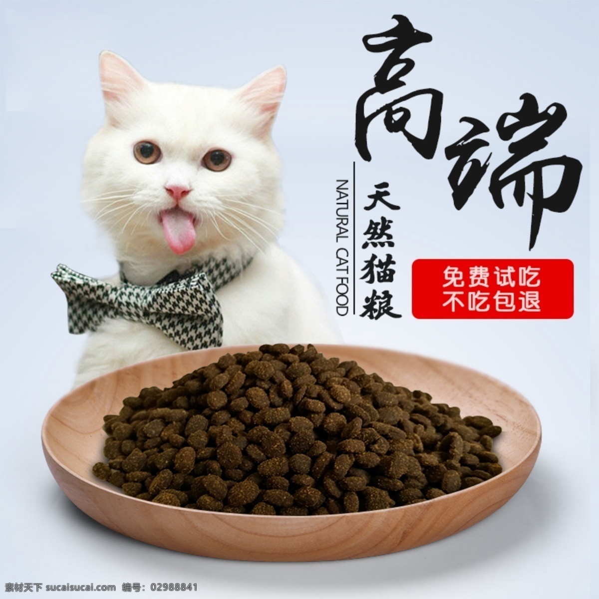 高端 淘宝 宠物食品 主 图 原创 猫咪 宠物主粮 食品 简洁 高端设计