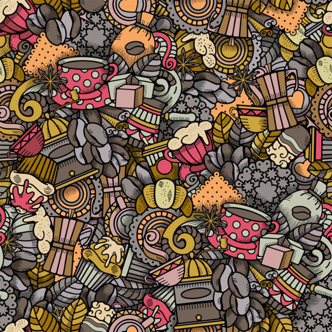 花纹 咖啡 叶子 背景 广告 背景素材 素材免费下载 彩色
