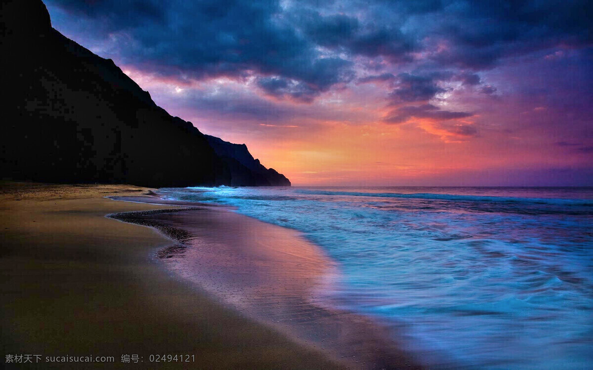 风景 高清 沙滩 大海