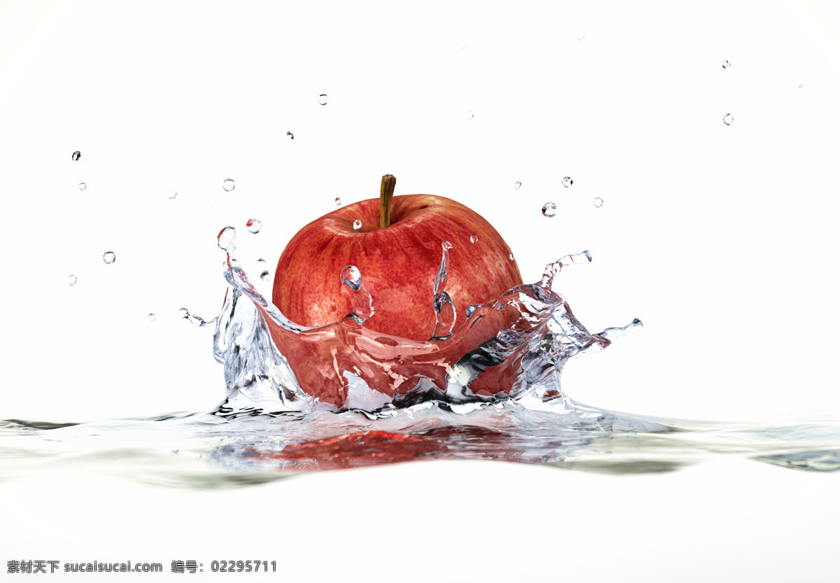 红苹果 苹果 生物世界 水滴 水果 水花 水珠水滴 水中 设计素材 模板下载 水中苹果 美味水果 psd源文件