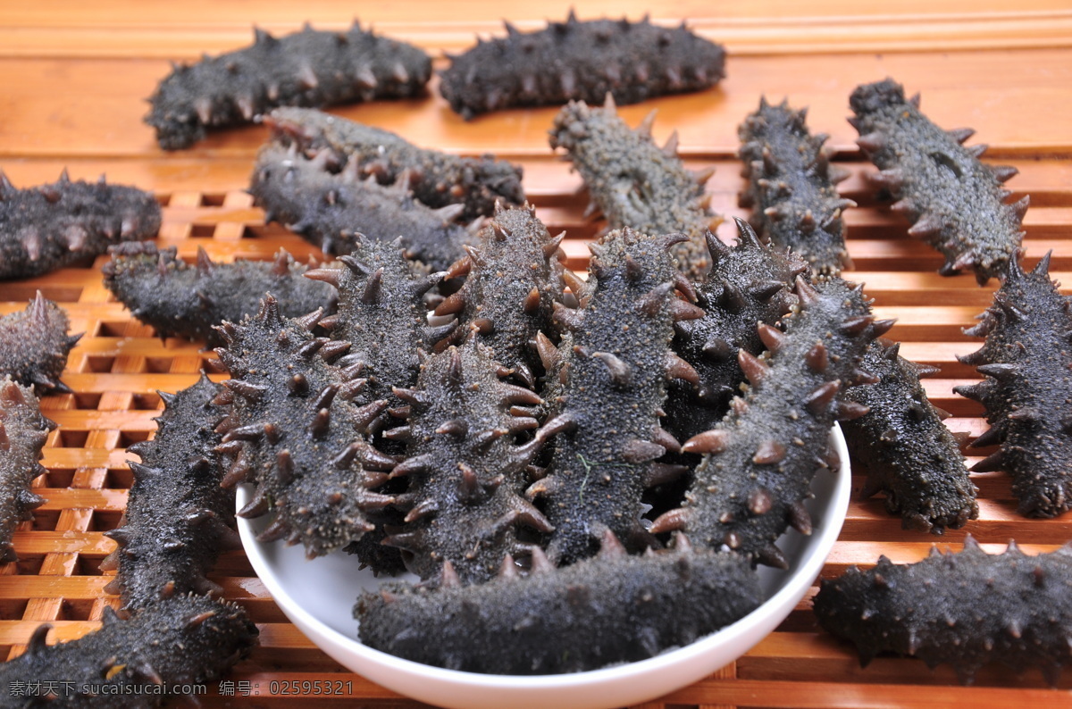 半干海参 水发海参 腌渍海参 盐渍海参 海洋生物 生物世界 食物原料 餐饮美食