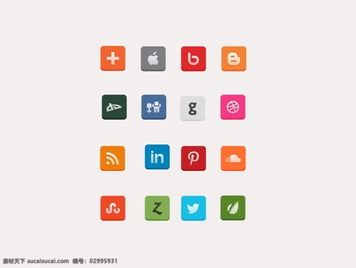 网页 ui 扁平 社交 多媒体 icon 图标 图标设计 icon设计 icon图标 网页图标 社交图标 社交icon 多媒体图标 wifi图标 苹果图标