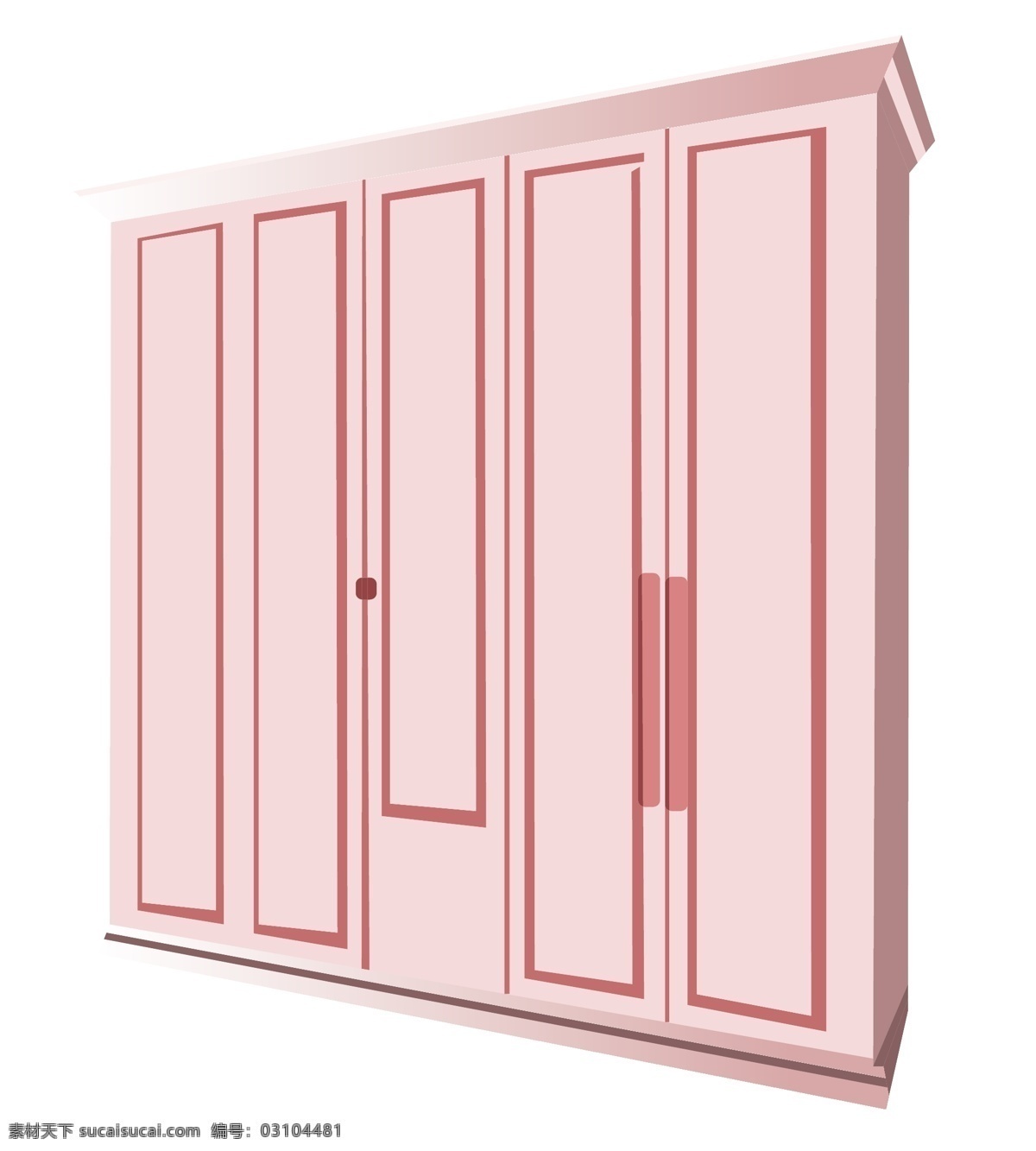 粉色卧室衣柜 衣柜 粉色衣柜 柜子