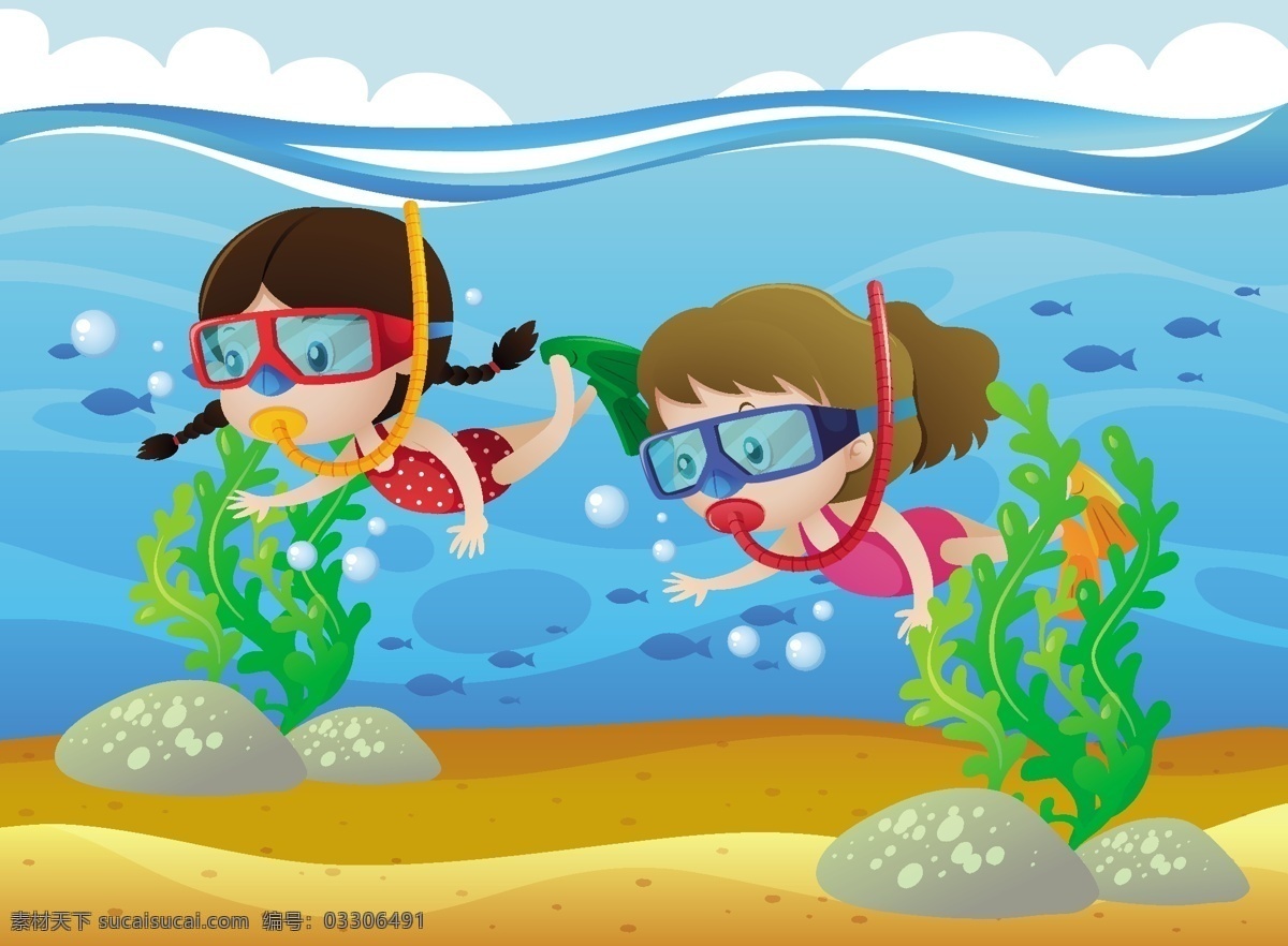 女孩 跳水 背景 夏季 海洋 壁纸 色彩 丰富多彩 潜水 背景色 彩色