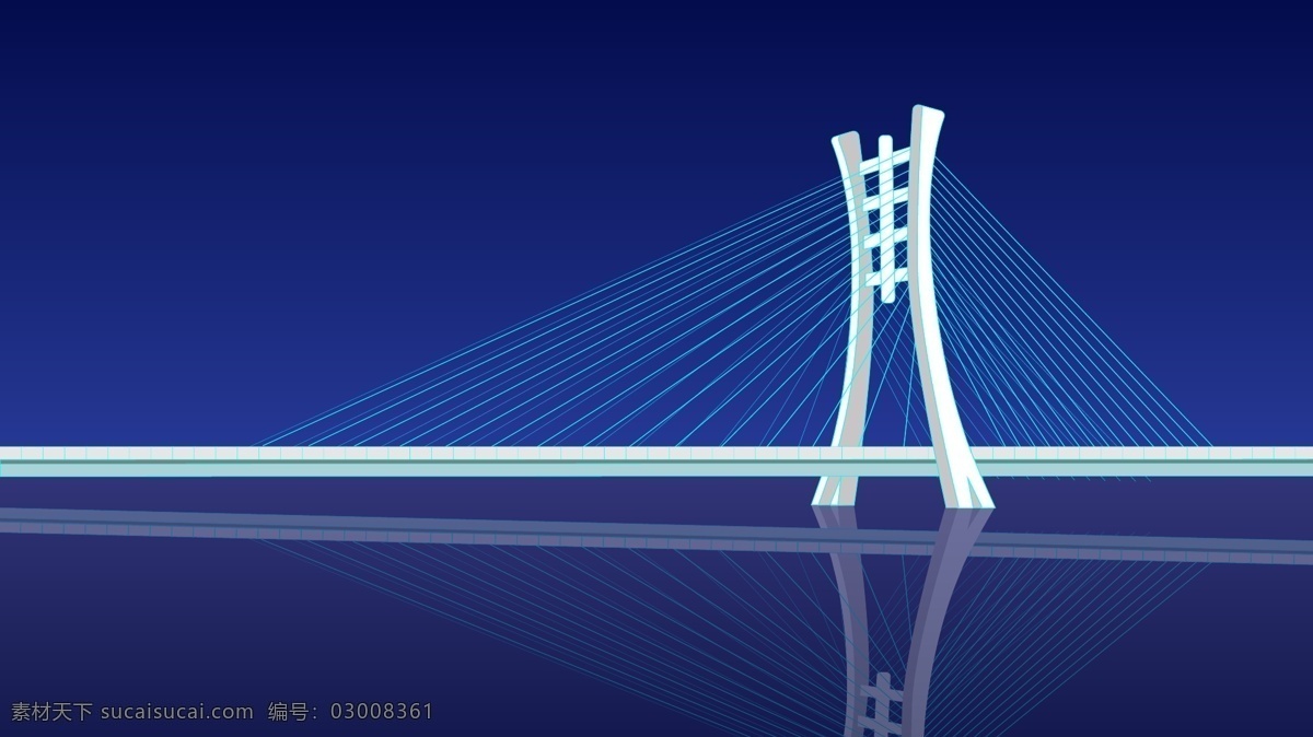 广州 斜拉桥 构成 重复 旋转 点 线 桥