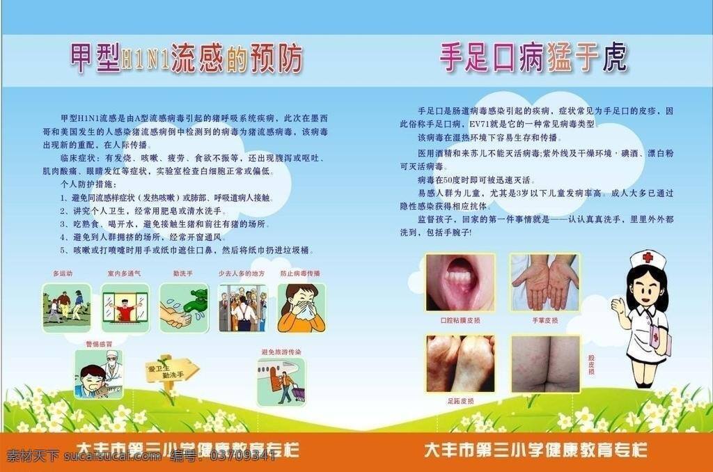 橱窗 甲型 h1n1 流感 健康 科普知识 手足口病 宣传 亚健康 预防 健康知识 矢量 模板下载 健康知识橱窗 知识 展板模板 其他展板设计