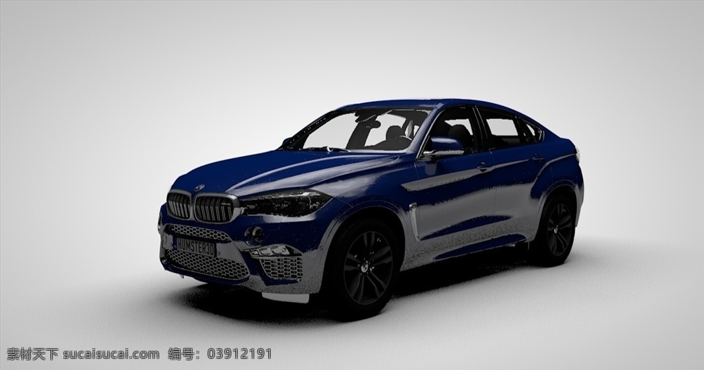 蓝色 轿车 c4d 模型 宝马 汽车 3d模型 立体 车模 3d设计 展示模型